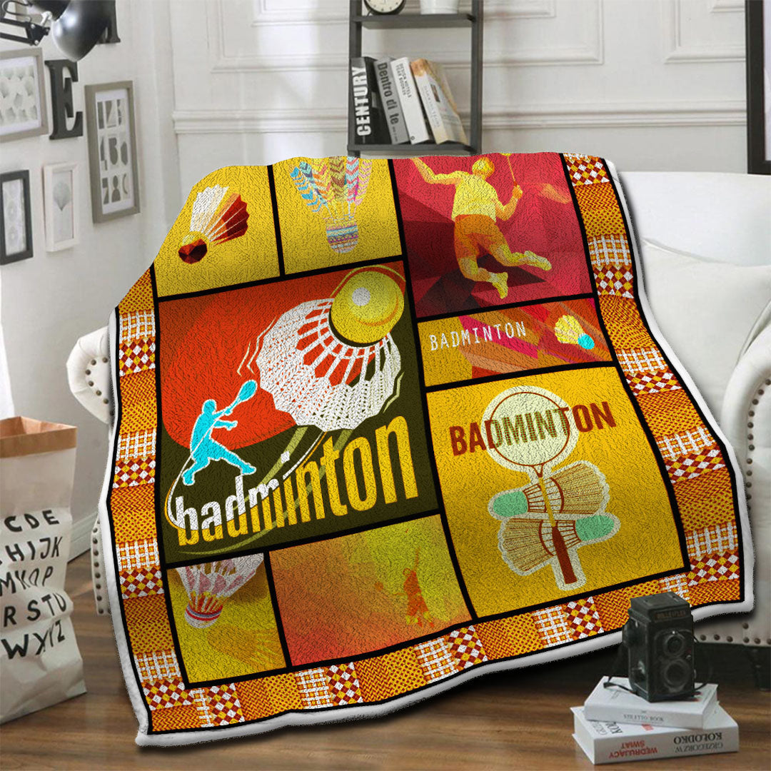 litzzy Badminton Fleece Blanket HST19101440 Fleece Blanket   