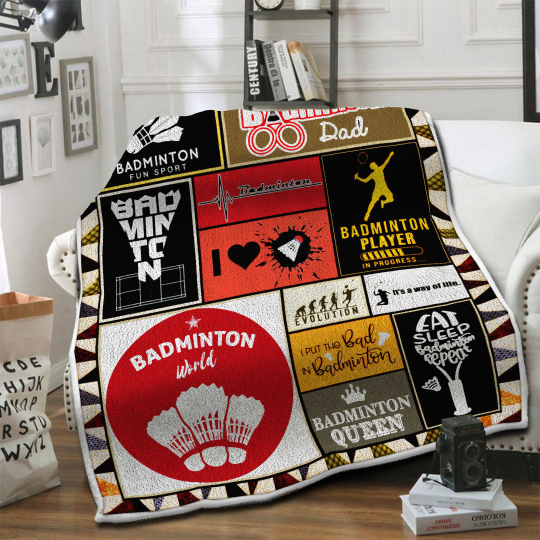 litzzy Badminton Fleece Blanket HST1910224 Fleece Blanket   