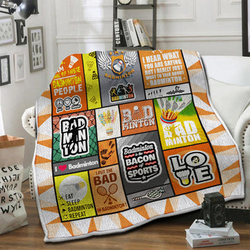 litzzy Badminton Fleece Blanket HST1910815 Fleece Blanket   