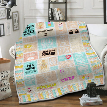 litzzy Baker HQT1610387 Fleece Blanket Fleece Blanket   