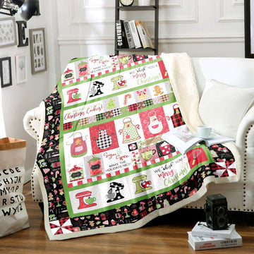 litzzy Baker Christmas NN0411004TT Sherpa Fleece Sherpa Fleece Blanket   