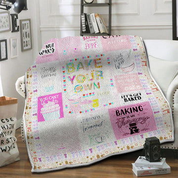 litzzy Baking Fleece Blanket HST19101610 Fleece Blanket   