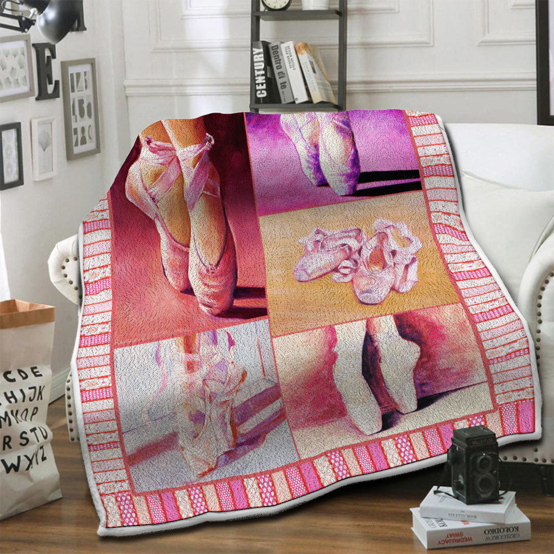litzzy Ballet Fleece Blanket HST19101442 Fleece Blanket   