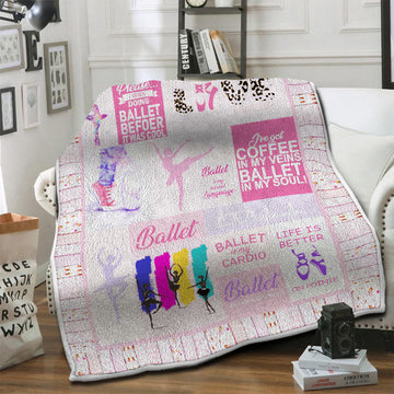 litzzy Ballet Fleece Blanket HST1910225 Fleece Blanket   