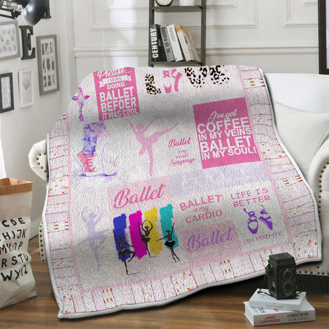litzzy Ballet Fleece Blanket HST1910817 Fleece Blanket   