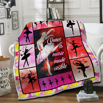 litzzy Ballet HQT1610389 Fleece Blanket Fleece Blanket   