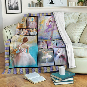 litzzy Ballet Fleece Blanket HST19101005 Fleece Blanket   