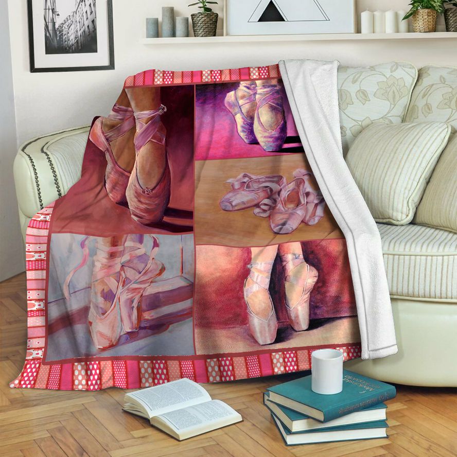 litzzy Ballet Fleece Blanket HST19101442 Fleece Blanket   