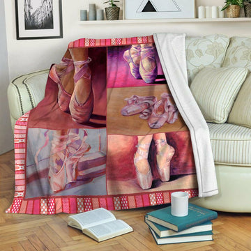 litzzy Ballet Fleece Blanket HST19101442 Fleece Blanket   