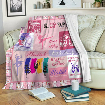 litzzy Ballet Fleece Blanket HST1910225 Fleece Blanket   