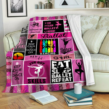 litzzy Ballet Fleece Blanket HST1910226 Fleece Blanket   