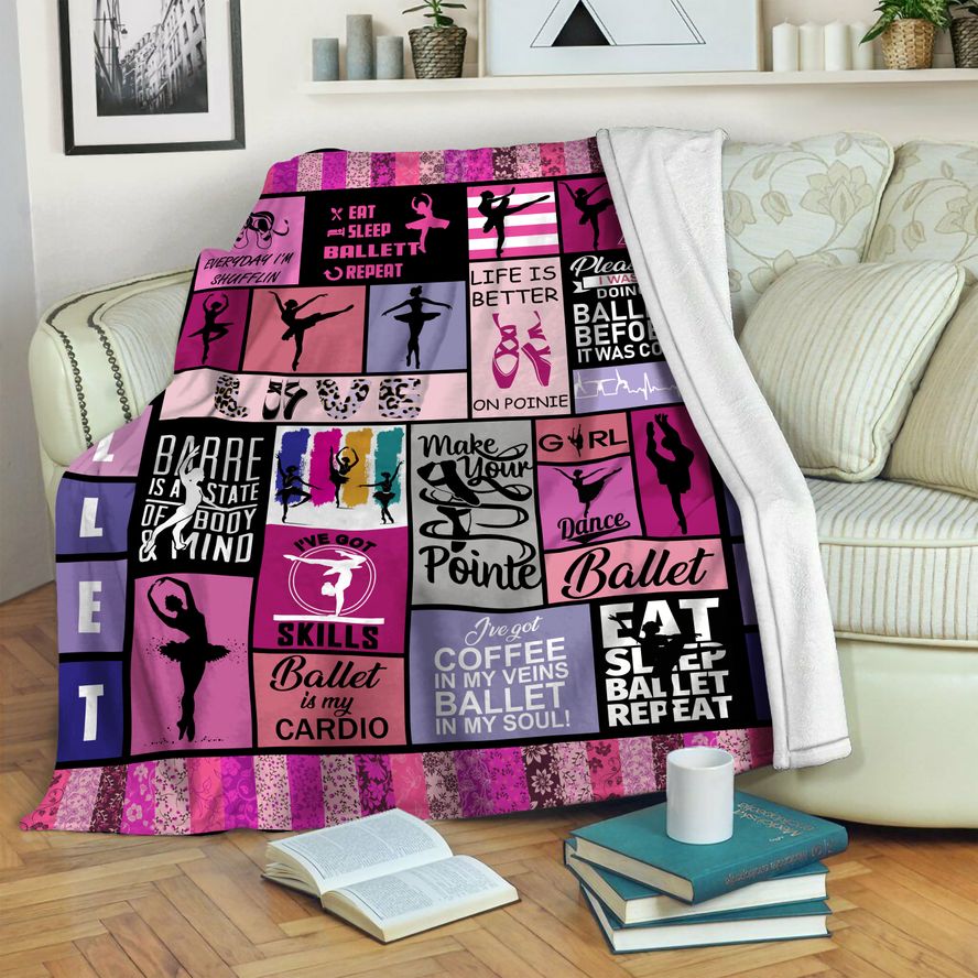 litzzy Ballet Fleece Blanket HST1910514 Fleece Blanket   