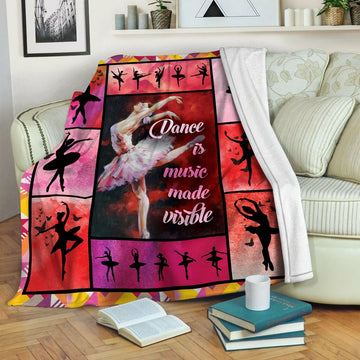 litzzy Ballet HQT1610389 Fleece Blanket Fleece Blanket   