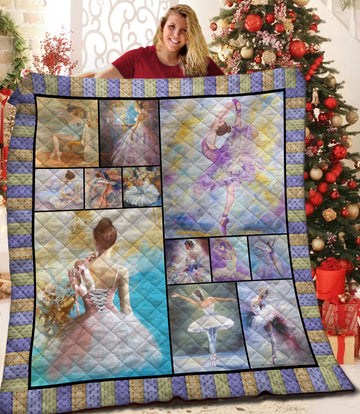litzzy Ballet Fleece Blanket HST19101005 Quilt Blanket   