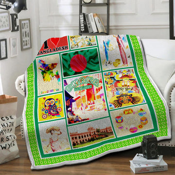 litzzy Bangladesh Fleece Blanket HST19102618 Fleece Blanket   