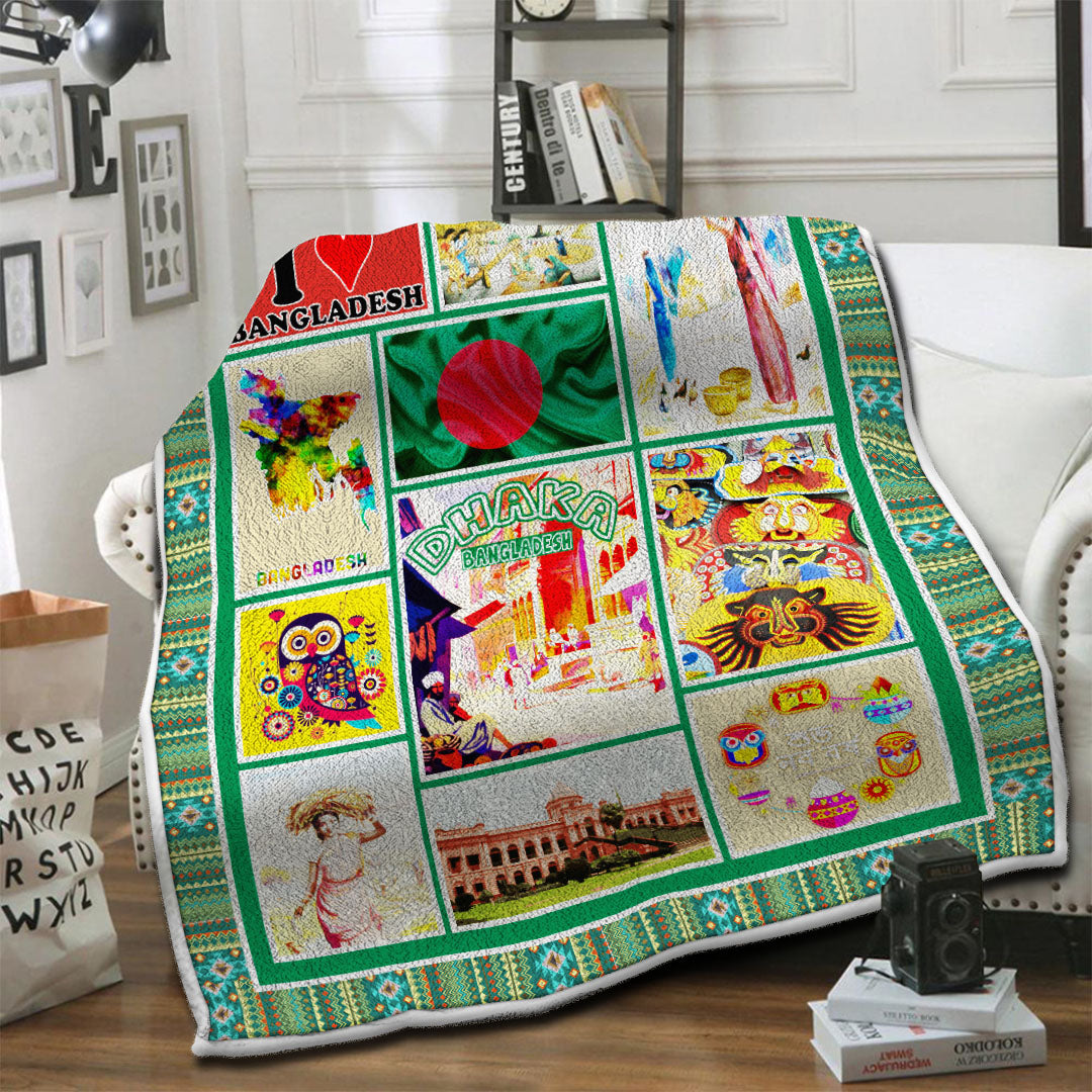 litzzy Bangladesh Fleece Blanket HST19102620 Fleece Blanket   