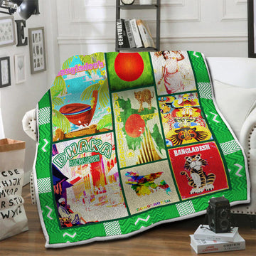 litzzy Bangladesh Fleece Blanket HST19102621 Fleece Blanket   