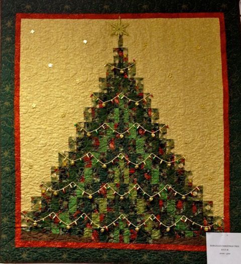 litzzy Bargello Christmas Tree DHC1510015Q Fleece Blanket Quilt Blanket   