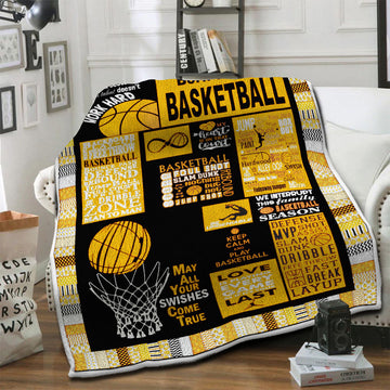 litzzy Baseball HQT1610408 Fleece Blanket Fleece Blanket   