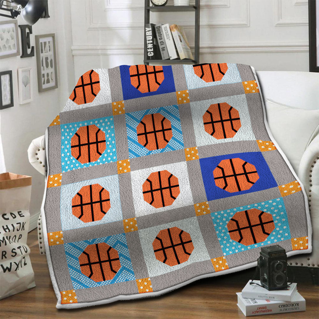 litzzy Basketball Fleece Blanket HST19101210 Fleece Blanket   