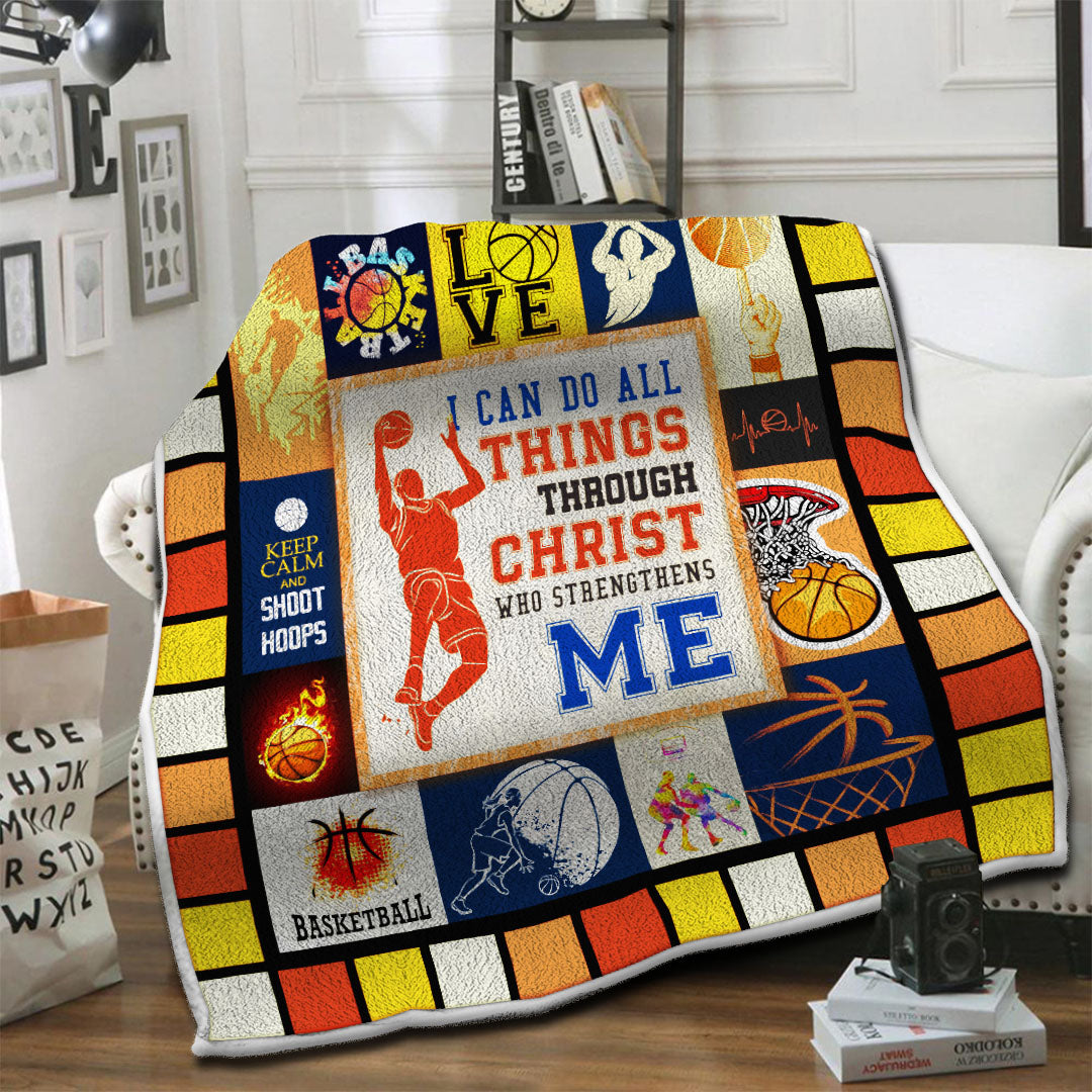 litzzy Basketball Fleece Blanket HST19103571 Fleece Blanket   