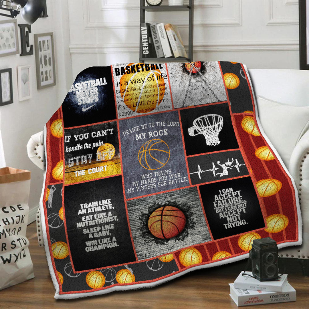 litzzy Basketball Fleece Blanket HST19103573 Fleece Blanket   