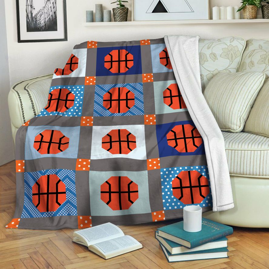 litzzy Basketball Fleece Blanket HST19101210 Fleece Blanket   