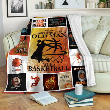 litzzy Basketball Fleece Blanket HST19103570 Fleece Blanket   