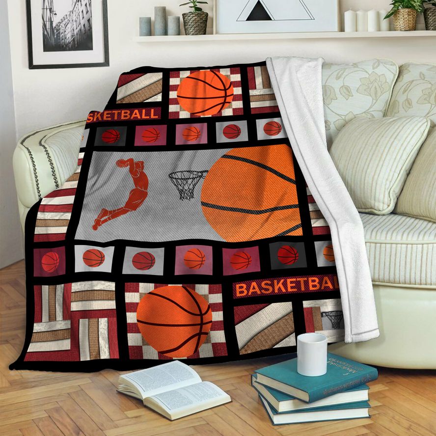 litzzy Basketball Fleece Blanket HST19103572 Fleece Blanket   