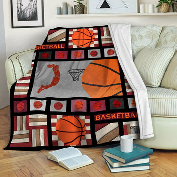 litzzy Basketball Fleece Blanket HST19103572 Fleece Blanket   