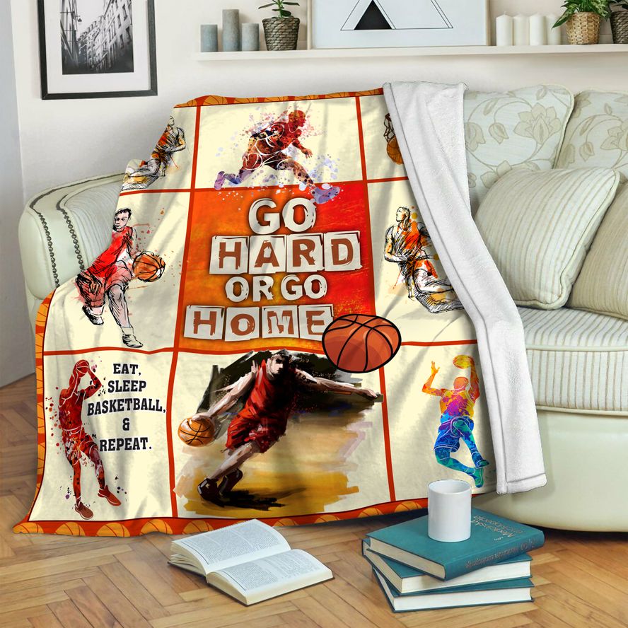 litzzy Basketball Fleece Blanket HST19103574 Fleece Blanket   