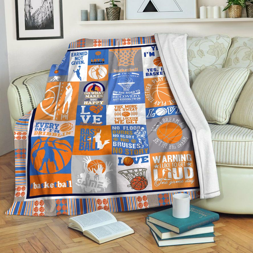 litzzy Basketball HQT1610412 Fleece Blanket Fleece Blanket   