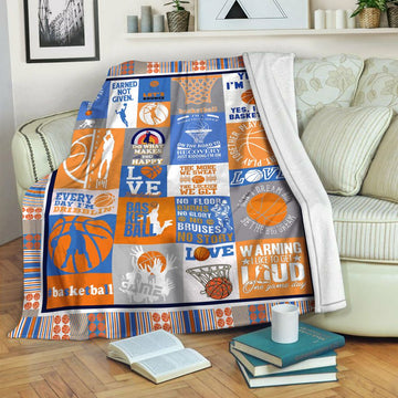 litzzy Basketball HQT1610412 Fleece Blanket Fleece Blanket   