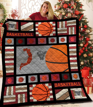 litzzy Basketball Fleece Blanket HST19103572 Quilt Blanket   