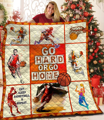 litzzy Basketball Fleece Blanket HST19103574 Quilt Blanket   