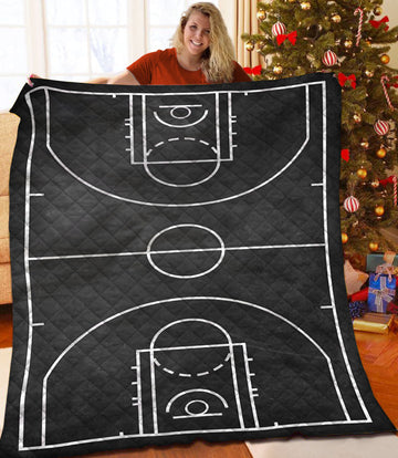 litzzy Basketball Fleece Blanket HST25101961 Quilt Blanket   