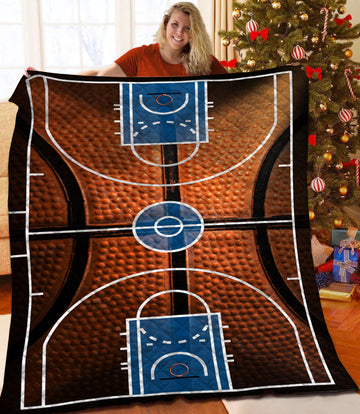 litzzy Basketball Fleece Blanket HST25101965 Quilt Blanket   