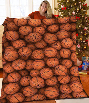 litzzy Basketball Fleece Blanket HST25101972 Quilt Blanket   