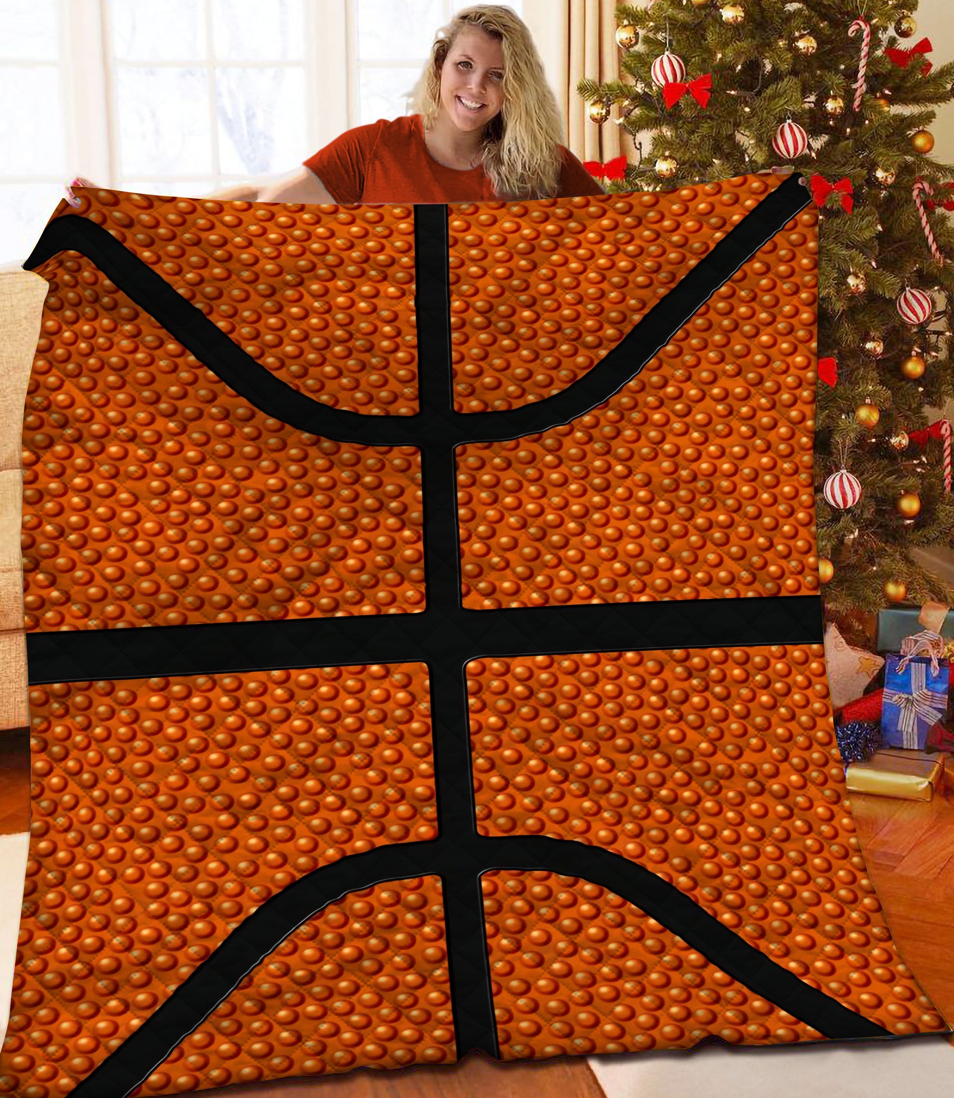 litzzy Basketball Fleece Blanket HST25101979 Quilt Blanket   