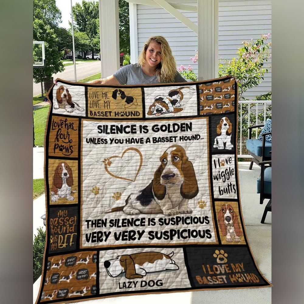 litzzy Basset Hound Lazy But Cute Fleece Blanket Christmas Christmas Gifts Merry Christmas Holiday Gifts Gift Dhc03011659Dd Quilt Blanket   