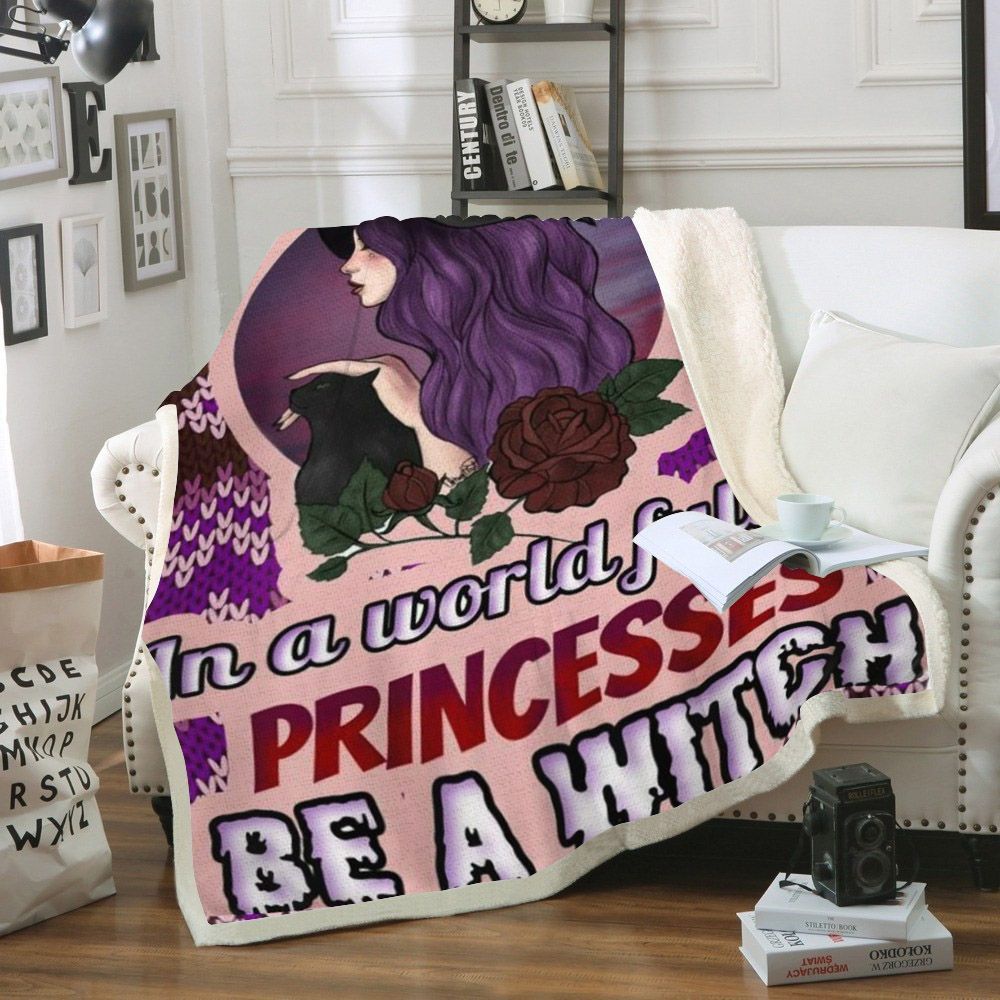 litzzy Be A Witch Christmas CL12120006MDF Sherpa Fleece Blanket Sherpa Fleece Blanket   