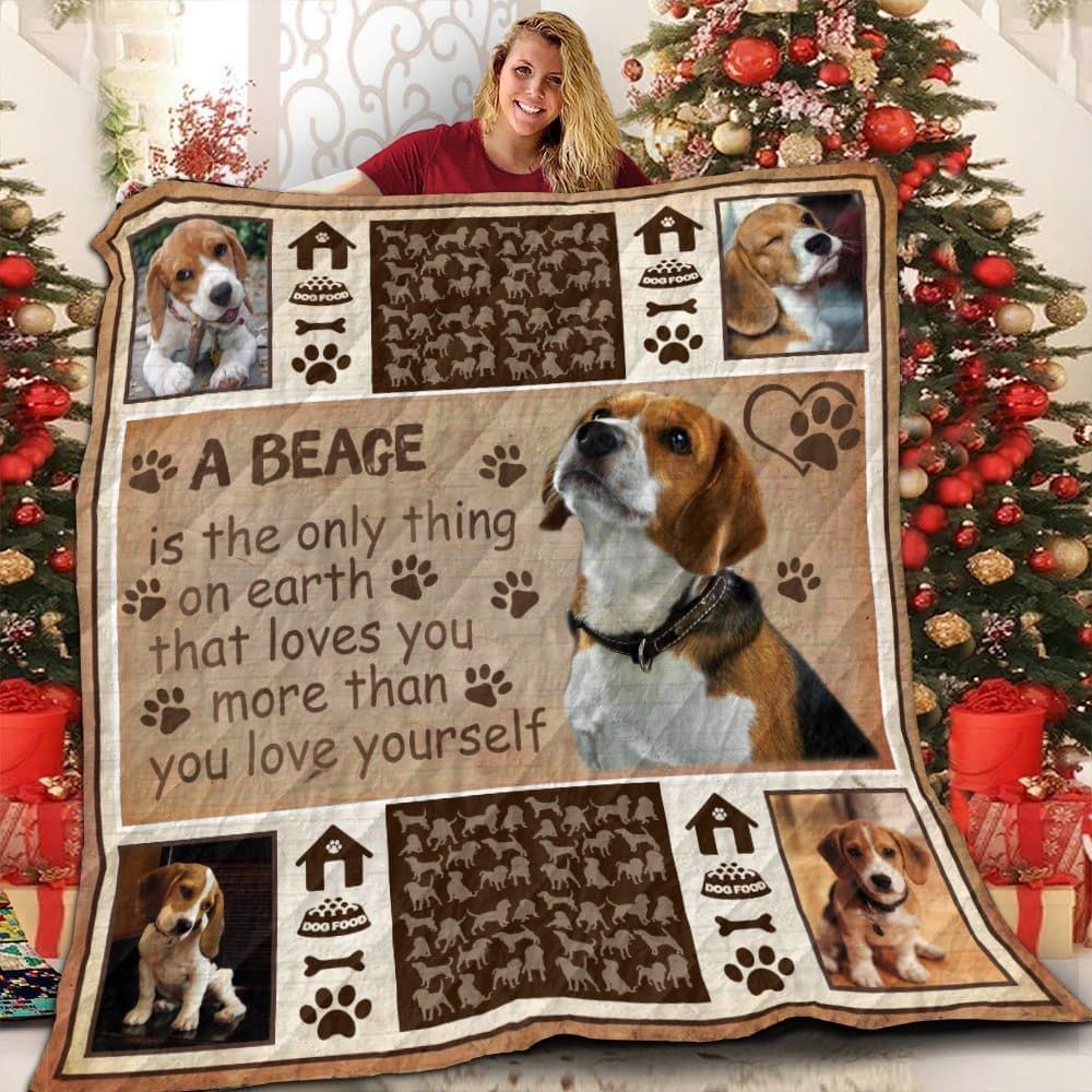 litzzy Beagle Only Thing On Earth Fleece Blanket Christmas Christmas Gifts Merry Christmas Holiday Gifts Gift Dhc03011719Dd Quilt Blanket   