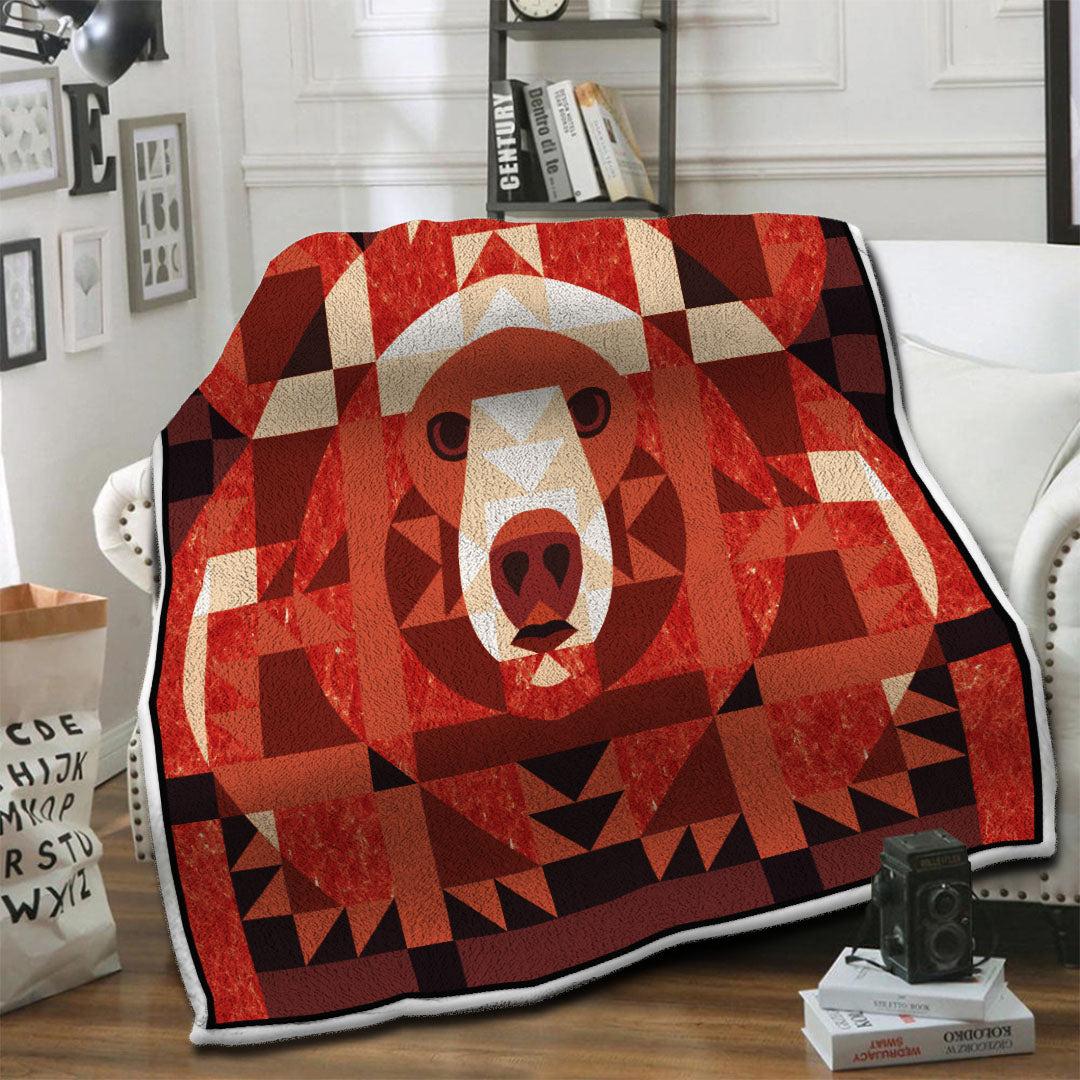 litzzy Bear Fleece Blanket HST191006 Fleece Blanket   