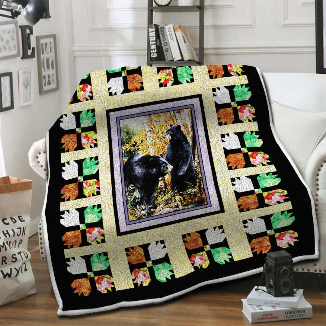 litzzy Bear Fleece Blanket HST19101211 Fleece Blanket   