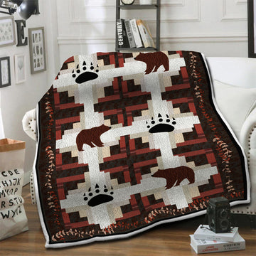 litzzy Bear Fleece Blanket HST19101457 Fleece Blanket   