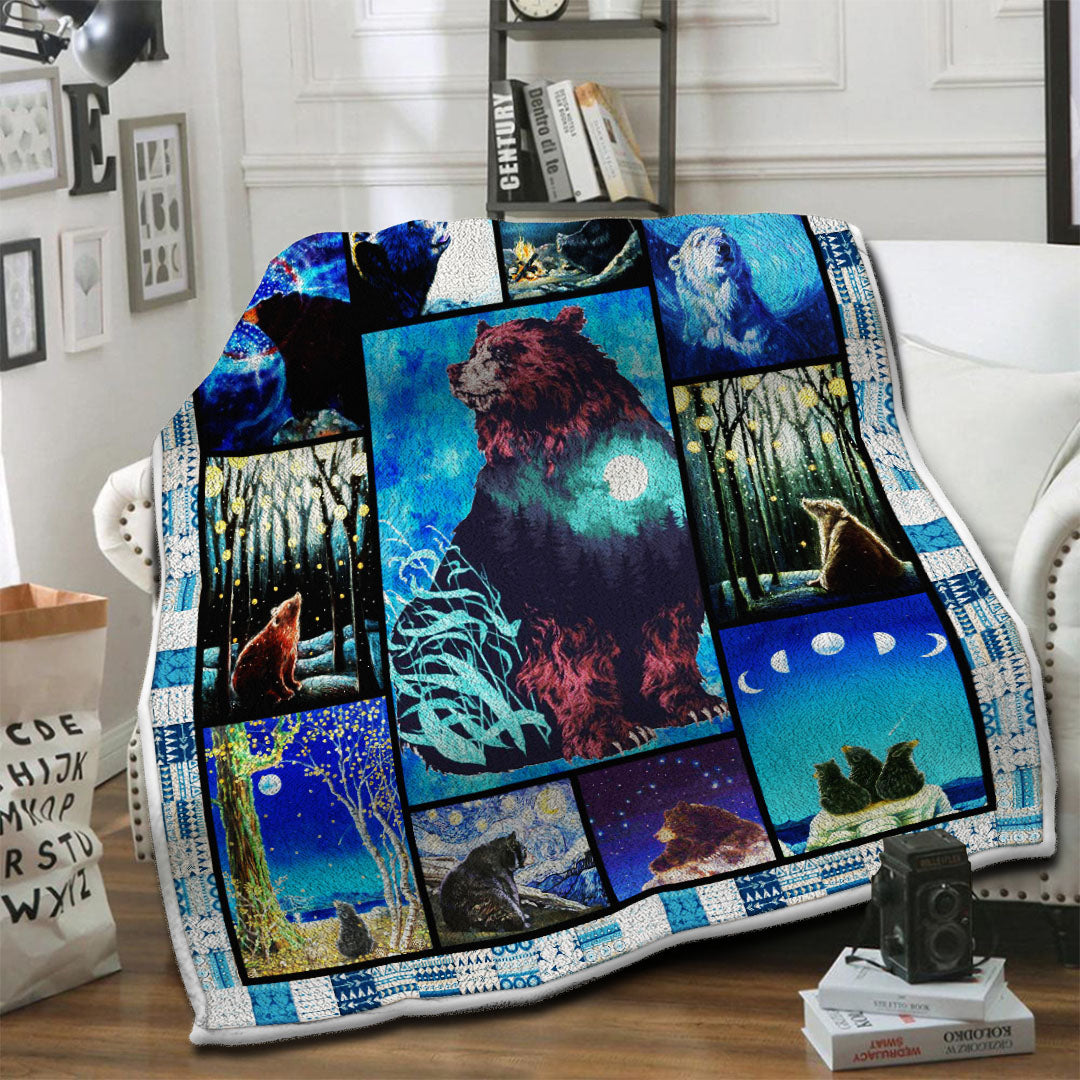 litzzy Bear Fleece Blanket HST1910231 Fleece Blanket   