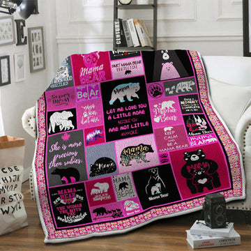 litzzy Bear Fleece Blanket HST19102625 Fleece Blanket   