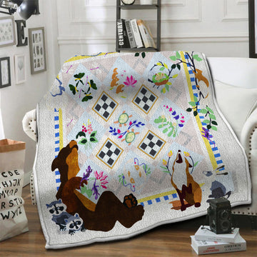 litzzy Bear Fleece Blanket HST19103580 Fleece Blanket   