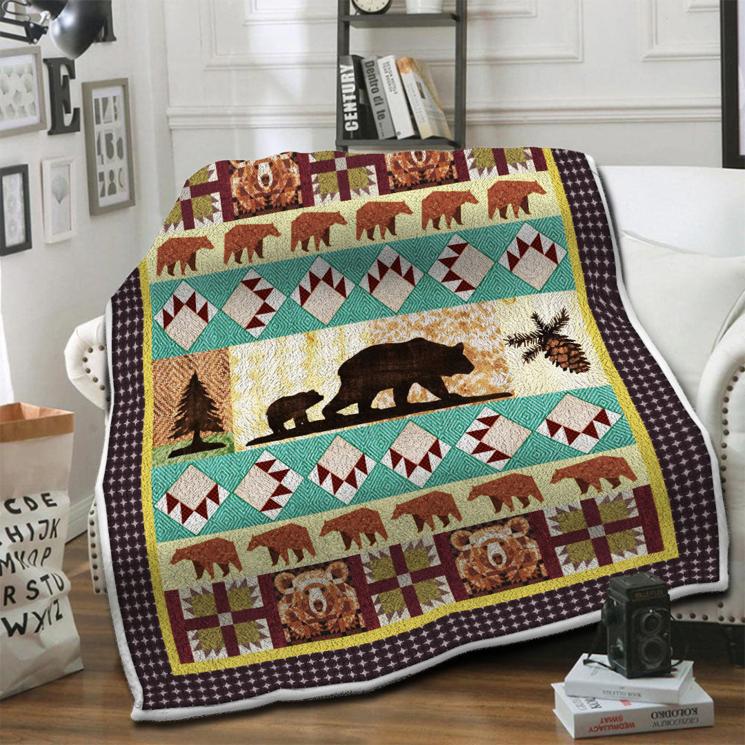 litzzy Bear Fleece Blanket HST19103583 Fleece Blanket   