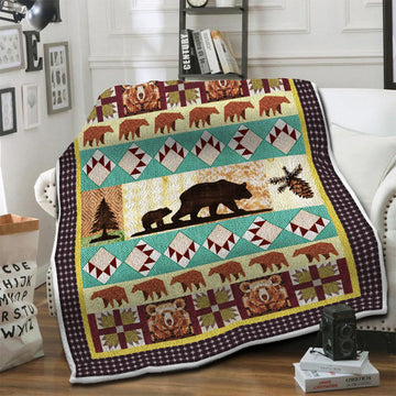 litzzy Bear Fleece Blanket HST19103583 Fleece Blanket   